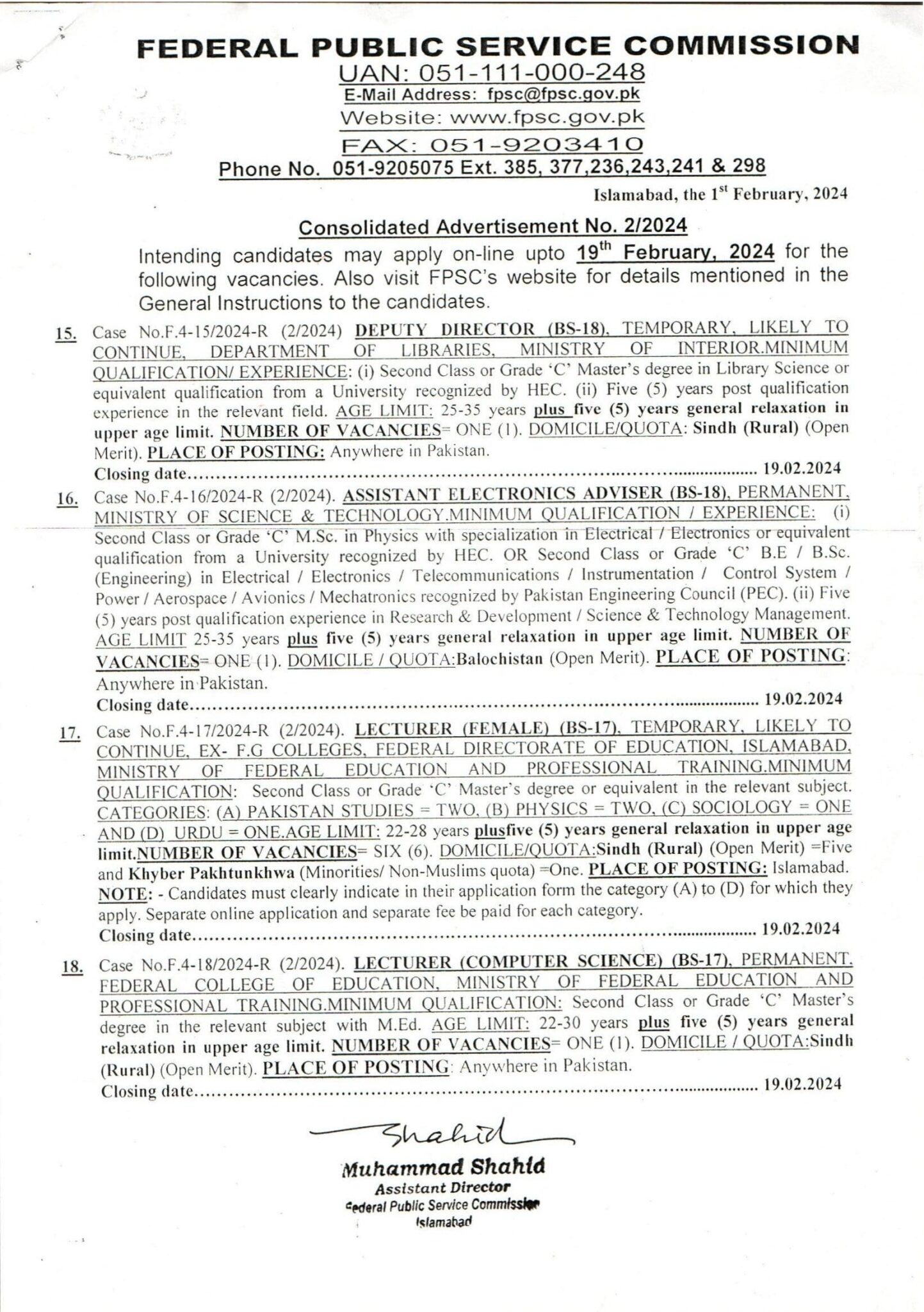 FPSC Lecturer Jobs 2025 – Complete Guide to Apply Online for Male and Female Lecturer Positions