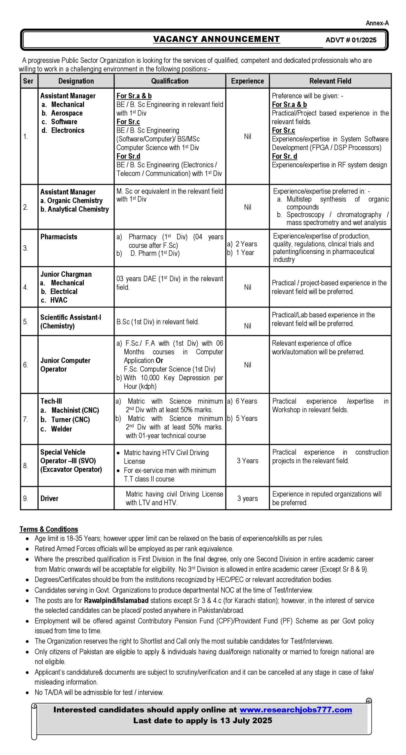 Atomic Energy PAEC Jobs 2025 Latest Advertisement - Online Application Process and Complete Guide